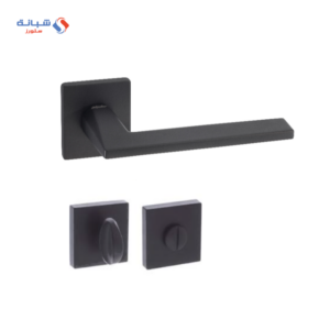 Rosette Dognlar Turkish Terra Bathroom Door Handle Set – Matt Black