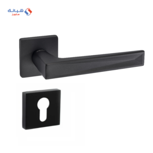 Rosette Dognlar Verita Turkish Cylinder Door Handle Set – Matt Black