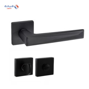 Rosette Dognlar Verita Turkish Bathroom Door Handle Set – Matt Black