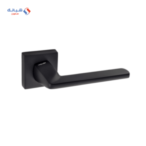 Rosette Dognlar Turkish Radya Bathroom Door Handle Set – Matt Black