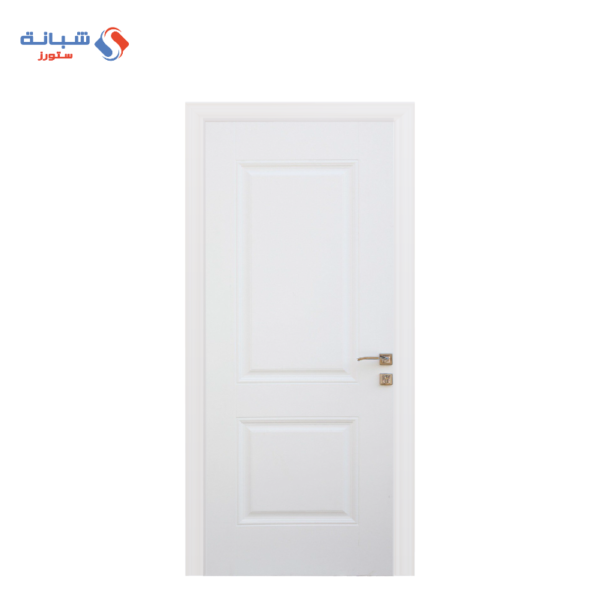 بارى وود باب خشب داخلى 80/90سم  - لون أبيض