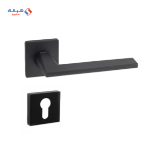 Rosette Dognlar Turkish Terra Cylinder Door Handle Set – Matt Black