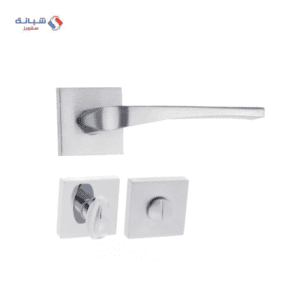 Rosette Door Handle Set Sicuro Sery – Nickel Matt – Fh2851r06cn201