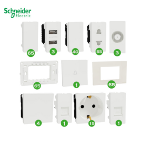 Schneider Miluz Ivory Electrical Finishing Package