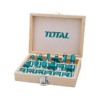Total Router Bits Set 12pcs - 6mm