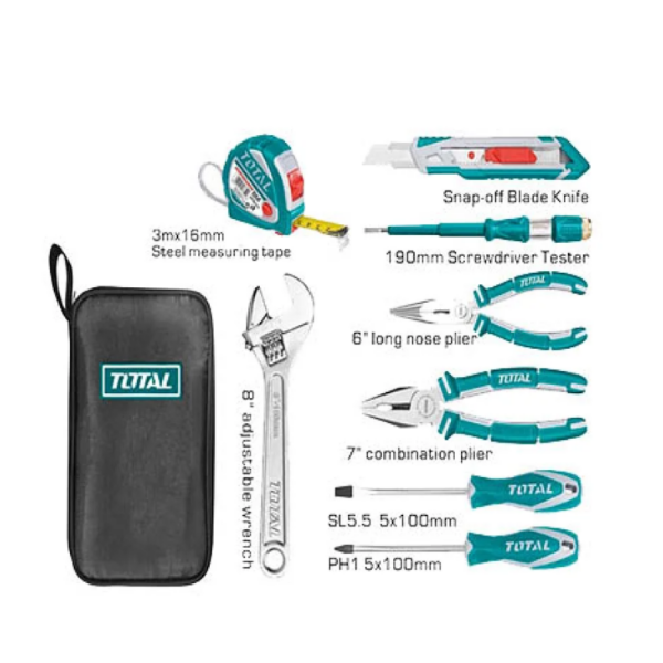 Shabana Stores Total Hand Tools Set Bag 9 Pieces Final