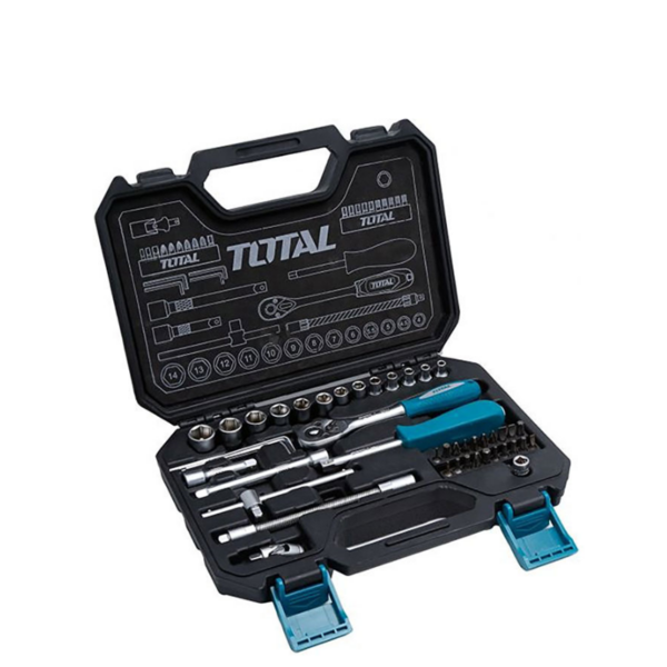 Total Socket Set 1/4" 45 Pieces