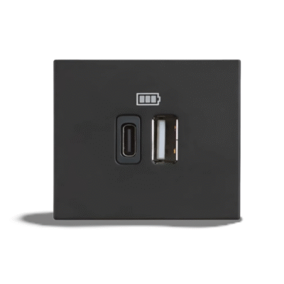 بتشينو بريزة يو اس بى مزدوجة كلاسيا   اسود