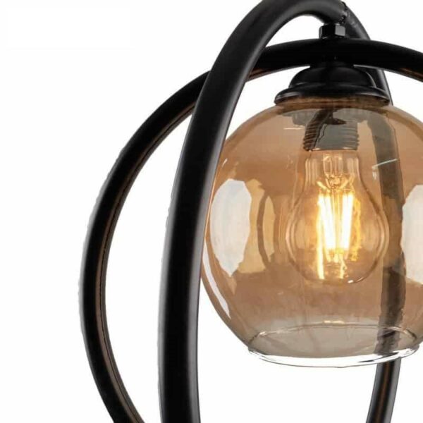 Black Single Luminous Pendant  K-1008