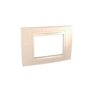 Shabana Allegro Schneider Electric Cover 3 Sockets Cremy 1 New