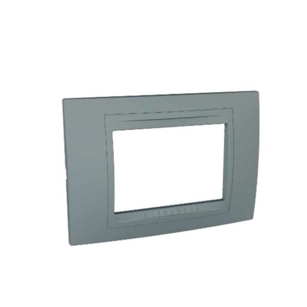 Shabana Allegro Schneider Electric Cover 3 Sockets Grey 1 New