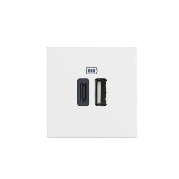 Shabana Bticino Electric Socket Outlet 2 Usb White 1 New