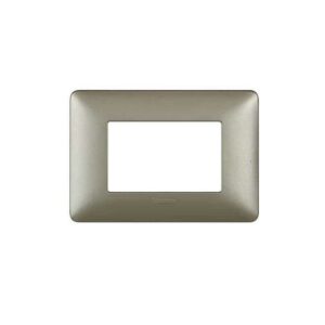 Shabana Bticino Titanium Electric Cover 3 Sockets Titanium 1 New