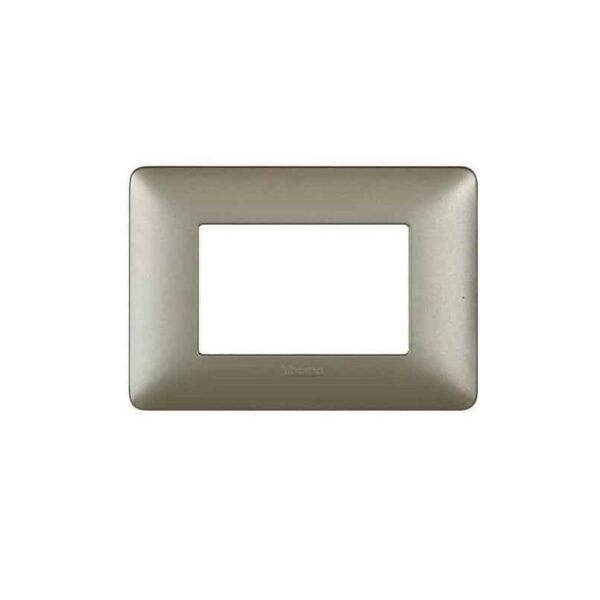 Shabana Bticino Titanium Electric Cover 3 Sockets Titanium 1 New