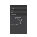 Shabana Futec Cornices 005 4 3 Cm X 4 3 Cm Multicolorx1 1 New