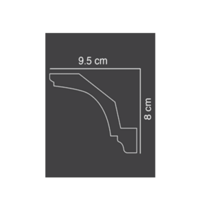 Shabana Futec Cornices 020 8 Cm X 9 5 Cm Multicolorx1 1 New