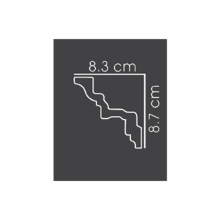 Shabana Futec Cornices 0244 8 7 Cm X 8 3 Cm Multicolorx1 1 New