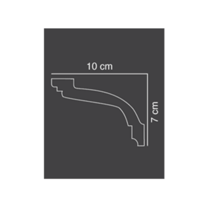 Shabana Futec Cornices 052 7 Cm X 10 Cm Multicolorx1 1 New