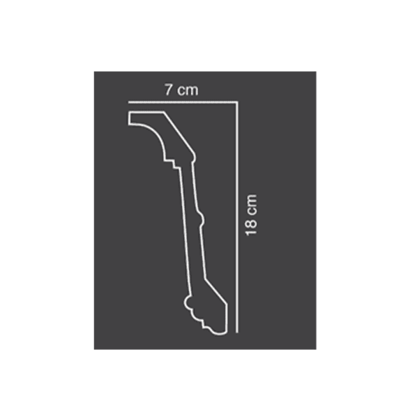Shabana Futec Cornices 077 18 Cm X 7 Cm Multicolorx1 1 New