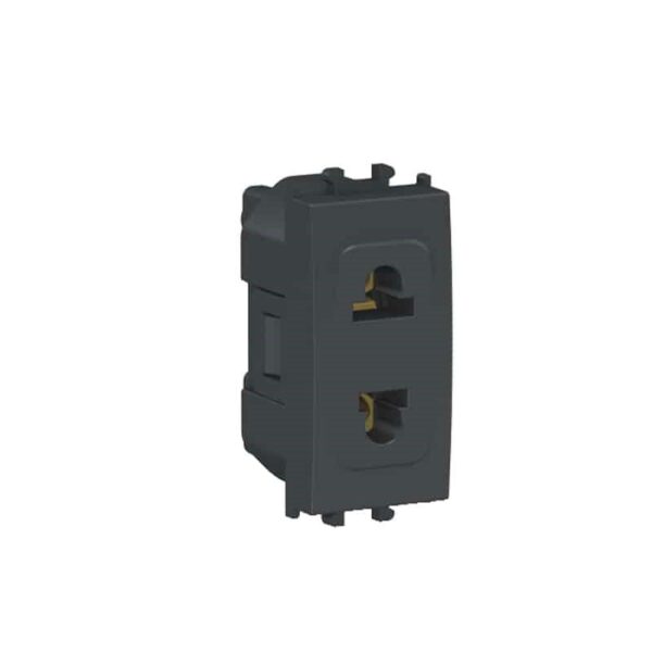 Shabana Schneider Euro Type A Electric Socket Outlet Black 1 New