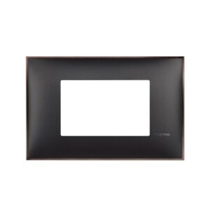 Bticino Classia  3-hole Cover Frame- Black Nickel