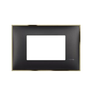Bticino  Cover Frame 3-hole Classia- Black Gold