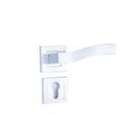 Rosette Door Handle Set Sicuro Q urva  Chrom Matt  Fh2431r02cc201