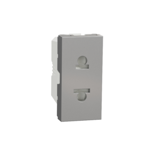 Shabana Stores Schneider Socket On The European American System With A Protective Cover Silver New