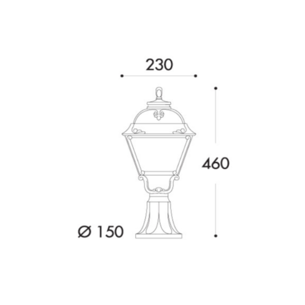 Shabana Stores Swedish Siva Opal Wall Lantern Transparent 3 Final