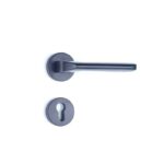 Shabana Stores Doganlar Door Handle Set With Cylinder 4 Pcs Black Matt New
