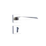 Shabana Stores Doganlar Door Handle Set With Cylinder 4 Pcs Nickel Matt 242 New