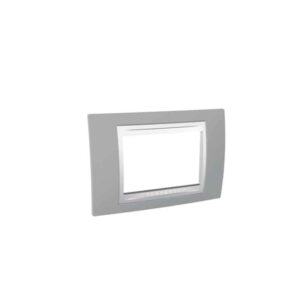 Shabana Unica Plus Schneider Electric Cover 3 Sockets Grey 1 New