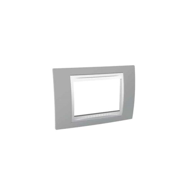 Shabana Unica Plus Schneider Electric Cover 3 Sockets Grey 1 New