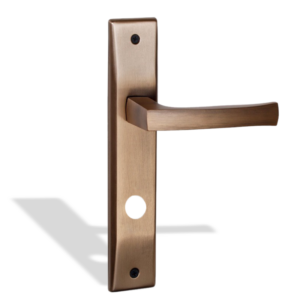 Al-ahram Bathroom Door Handle Set - Antique Bronze
