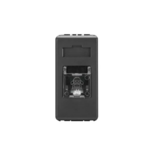 Bticino Matix Phone Socket Rj 11 - Black