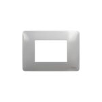 Shabana Stores Schneider Cover Frame 3 Slot Silver 1 New