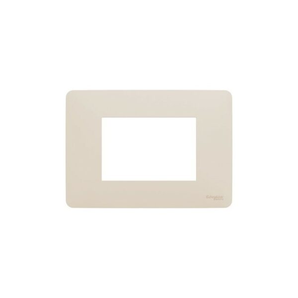 Shabana Stores Schneider Studio Cover Frame 3 Slot Beige 1 New
