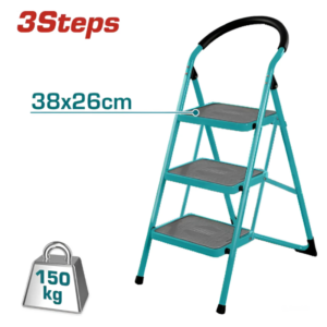 Total Steel Ladder 3 Steps - 1.1m