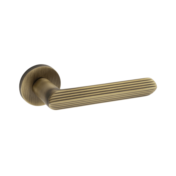 Rosette Dognlar Turkish Marin Cylinder Door Handle Set – Yellow Oxide