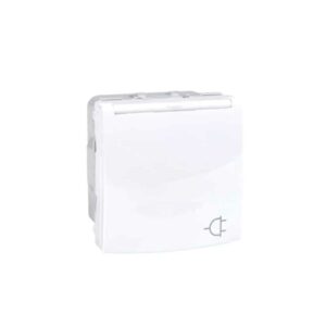 Shabana Schneider Type C Electric Socket Outlet With Cover White X1 New