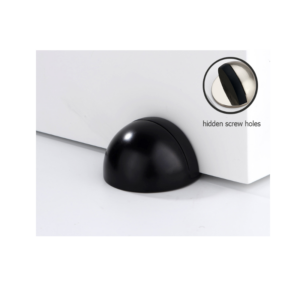 Semi-circular Door Stop - Black