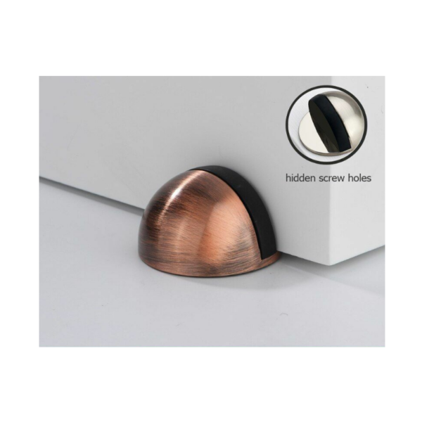 Shabana Stores Semi Circular Door Stop Red Oxide 2 New