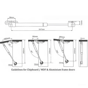 Samet Kitchen Hydraulic Flap Lift Arm - Turkish