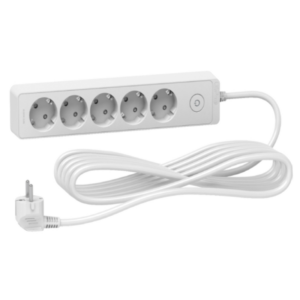 Schneider Electric Extension 5 Sockets 5m-white