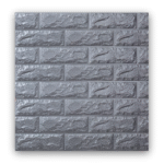 Self adhesive 3d Vinyl Wall Tiles   Silver