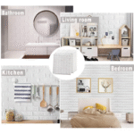 Self adhesive 3d Vinyl Wall Tiles