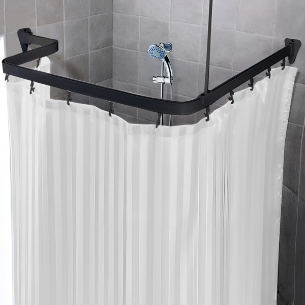 Turkish Adjustable Curtain Rod - Black