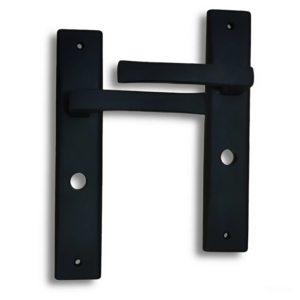 Al-ahram Bathroom Door Handle Set-black