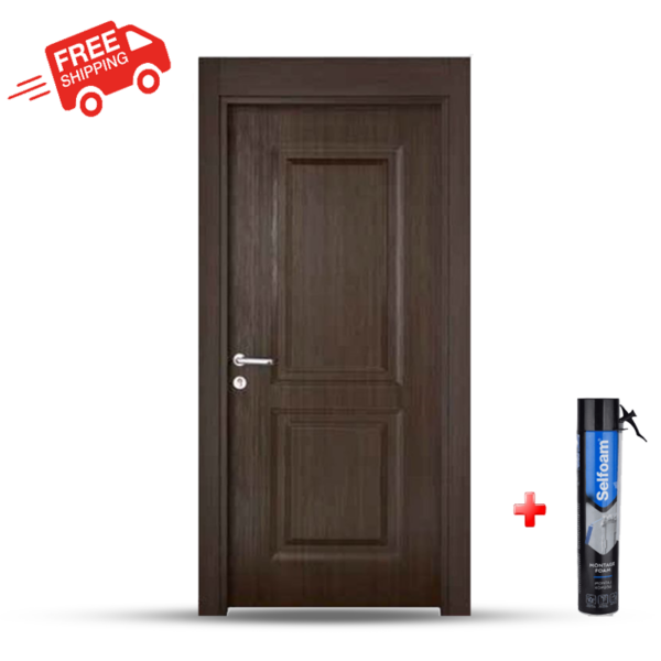 Barry Wood Internal Wood Door Code Wpc408-101 Maroon - 80/90cm