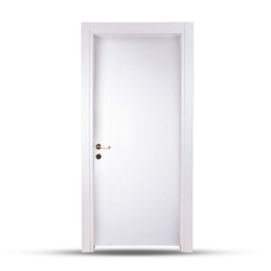 باري وود باب خشب داخلى سادة مضلع كود Mp113-02 ابيض - 80/90سم